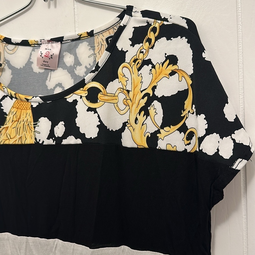 NWOT multi colored panel top - Picture 2 of 11